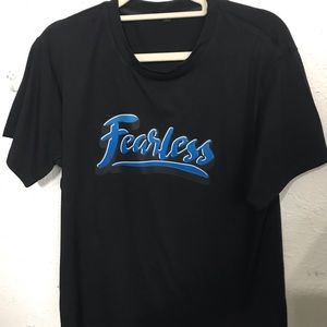 This is a black T-shirt. Size M.